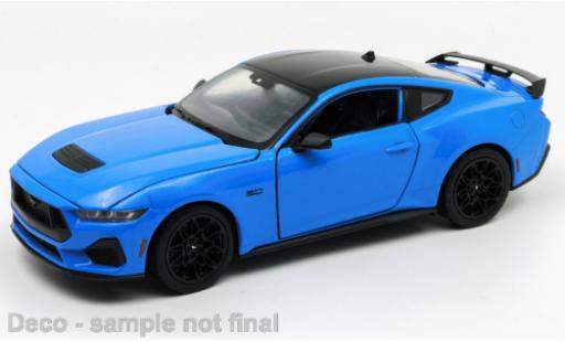Coche miniatura Ford Mustang 1/24 Welly metallise azul 2024 Ford Mustang 1/24 Welly metallise azul 2024 coche miniatura