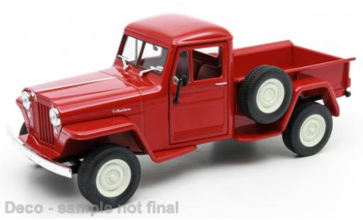 Jeep Willys 1/24 Welly rouge 1947 coche miniatura