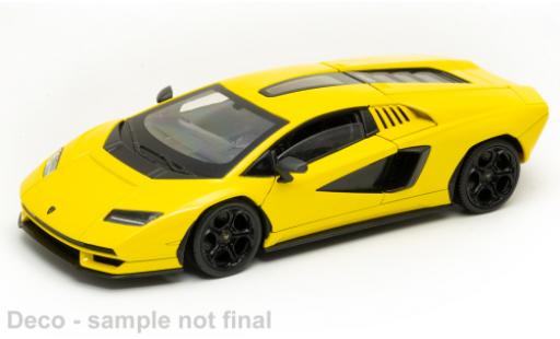 Coche miniatura Lamborghini Countach 1/24 Welly LPI 800-4 metallise amarillo Lamborghini Countach 1/24 Welly LPI 800-4 metallise amarillo coche miniatura