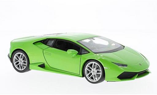 Coche miniatura Lamborghini Huracan 1/24 Welly LP610-4 metalico la chaux Lamborghini Huracan 1/24 Welly LP610-4 metalico la chaux coche miniatura