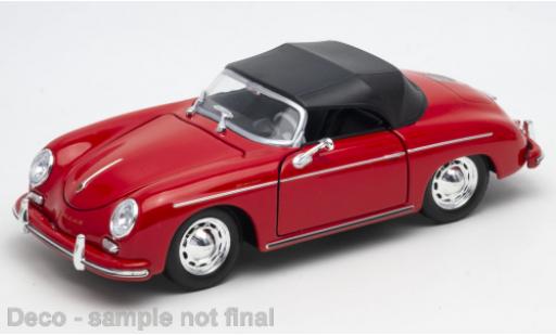 Coche miniatura Porsche 356 1/24 Welly A Speedster rojo Porsche 356 1/24 Welly A Speedster rojo coche miniatura