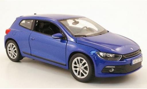 Coche miniatura Volkswagen Scirocco 1/24 Welly 3 metallise azul Volkswagen Scirocco 1/24 Welly 3 metallise azul coche miniatura