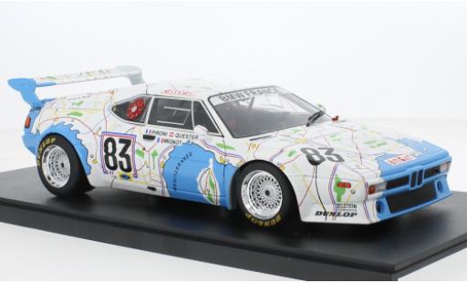 Bmw M1 1/18 Werk83 Procar No.83 24h Le Mans 1980 coche miniatura