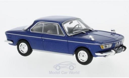 Bmw 2000 CS 1/43 WhiteBox CS metalico azul 1966 coche miniatura