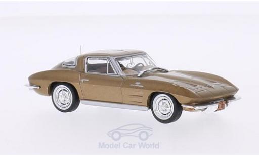 Chevrolet Corvette C2 1/43 WhiteBox C2 Stingray gold 1963 coche miniatura