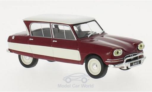 Coche miniatura Citroen Ami 6 1/43 WhiteBox AMI 6 rojo/blanco 1961 Citroen Ami 6 1/43 WhiteBox AMI 6 rojo/blanco 1961 coche miniatura