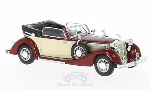 Horch 853 1/43 WhiteBox A Cabriolet rojo/beige 1938 coche miniatura