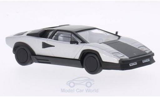 Lamborghini Countach 1/43 WhiteBox Evoluzione gris/matt-negro 1987 coche miniatura