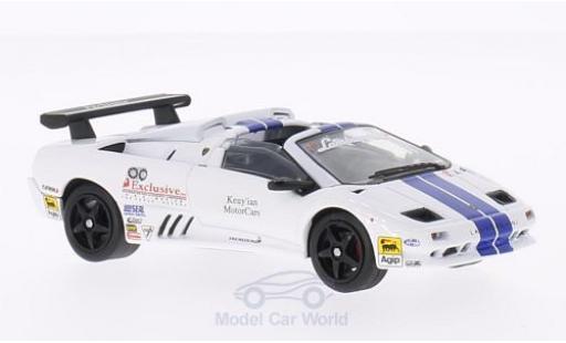 Lamborghini Diablo VT 1/43 WhiteBox VT-R Roadster Trofeo blanco/azul 1997 coche miniatura