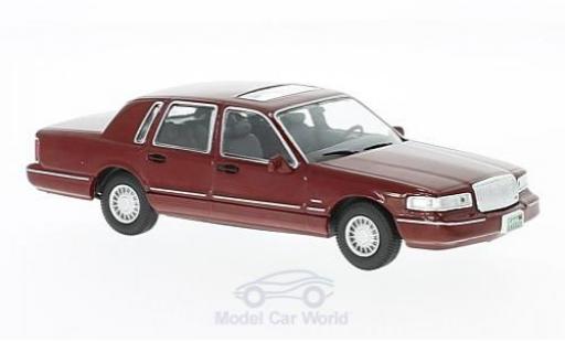 Coche miniatura Lincoln Town Car 1/43 WhiteBox rojo 1996 Lincoln Town Car 1/43 WhiteBox rojo 1996 coche miniatura