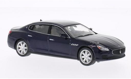 Maserati Quattroporte 1/43 WhiteBox GTS metalico azul 2013 coche miniatura
