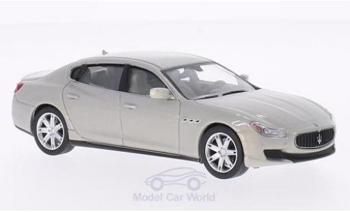 Coche miniatura Maserati Quattroporte 1/43 WhiteBox GTS metalico gris 2013 Maserati Quattroporte 1/43 WhiteBox GTS metalico gris 2013 coche miniatura