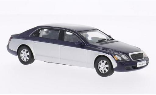 Coche miniatura Maybach 62 1/43 WhiteBox metalico azul/gris 2009 Maybach 62 1/43 WhiteBox metalico azul/gris 2009 coche miniatura