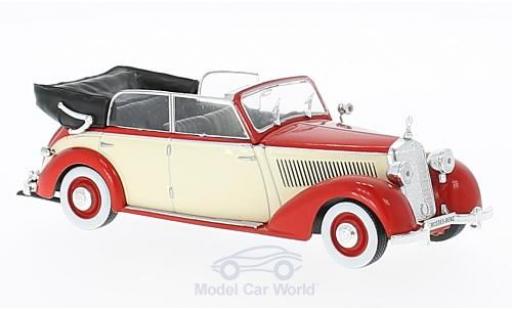 Mercedes 230 1/43 WhiteBox (W153) Cabriolet rojo/beige 1939 coche miniatura