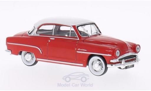 Simca Aronde 1/43 WhiteBox Grand Large rojo/blanco 1953 coche miniatura