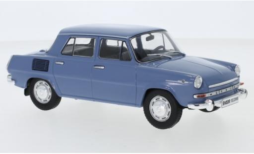 Coche miniatura Skoda 1000 1/24 WhiteBox MB azul 1969 Skoda 1000 1/24 WhiteBox MB azul 1969 coche miniatura