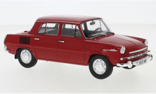 Coche miniatura Skoda 1000 1/24 WhiteBox MB rojo 1968 Skoda 1000 1/24 WhiteBox MB rojo 1968 coche miniatura