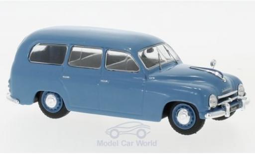 Coche miniatura Skoda 120 1/43 WhiteBox 1 Kombi azul 1954 Skoda 120 1/43 WhiteBox 1 Kombi azul 1954 coche miniatura