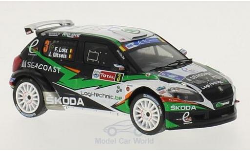 Skoda Fabia 1/43 WhiteBox S2000 No.3 Rallye Ypres 2014 F.Loix/J.Gitsels coche miniatura