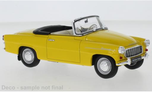 Coche miniatura Skoda Felicia 1/24 WhiteBox Cabrio amarillo 1959 Skoda Felicia 1/24 WhiteBox Cabrio amarillo 1959 coche miniatura