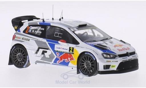 Coche miniatura Volkswagen Polo 1/43 WhiteBox R WRC No.2 FIA World Rally Championship Rallye Frankreich 2014 J-M.Latvala/M.Anttila Volkswagen Polo 1/43 WhiteBox R WRC No.2 FIA World Rally Championship Rallye Frankreich 2014 J-M.Latvala/M.Anttila coche miniatura