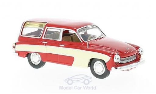 Wartburg 312 1/43 WhiteBox Camping rojo/beige 1960 coche miniatura