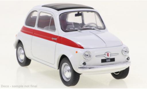 Coche miniatura Fiat 500 1/24 WhiteBox blanche/rouge 1960 Fiat 500 1/24 WhiteBox blanche/rouge 1960 coche miniatura