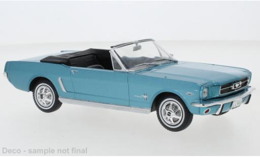 Coche miniatura Ford Mustang 1/24 WhiteBox Convertible metallise turquesa clair 1965 Ford Mustang 1/24 WhiteBox Convertible metallise turquesa clair 1965 coche miniatura
