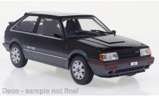 Coche miniatura Mazda 323 1/24 WhiteBox 4WD Turbo negro/metallise grau 1989 Mazda 323 1/24 WhiteBox 4WD Turbo negro/metallise grau 1989 coche miniatura