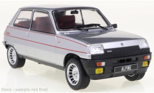 Renault 5 1/24 WhiteBox Alpine gris/Dekor 1982 coche miniatura