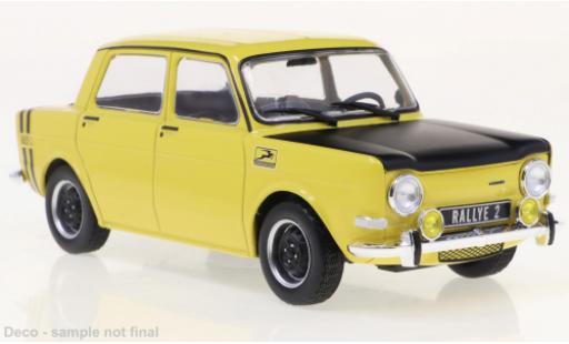 Coche miniatura Simca 1000 1/24 WhiteBox Rallye 2 amarillo/matt-negro 1970 Simca 1000 1/24 WhiteBox Rallye 2 amarillo/matt-negro 1970 coche miniatura