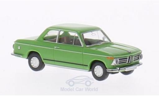 Bmw 2002 1/87 Wiking verde coche miniatura
