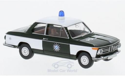 Bmw 2002 1/87 Wiking Polizei coche miniatura