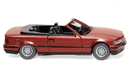 Bmw 325 1/87 Wiking i (E36) Cabriolet metalico rojo 1993 coche miniatura
