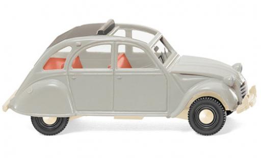 Citroen 2CV 1/87 Wiking 2 CV gris 1963 coche miniatura