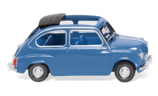 Fiat 600 1/87 Wiking azul 1955 coche miniatura