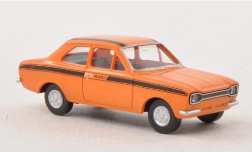 Coche miniatura Ford Escort 1/87 Wiking I Mexico naranja/negro Ford Escort 1/87 Wiking I Mexico naranja/negro coche miniatura