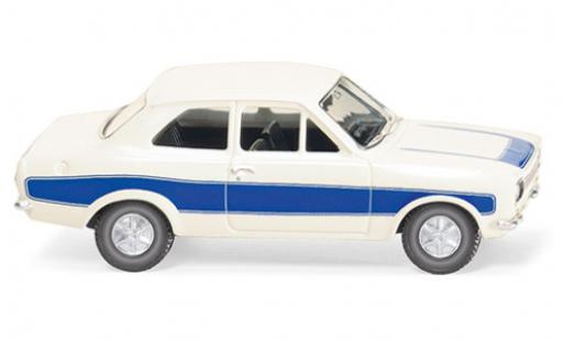 Coche miniatura Ford Escort 1/87 Wiking MK I blanco/azul Ford Escort 1/87 Wiking MK I blanco/azul coche miniatura