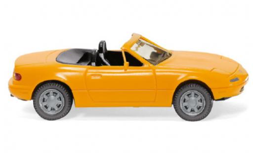 Mazda MX5 1/87 Wiking amarillo 1989 coche miniatura