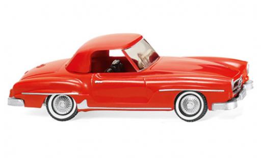 Coche miniatura Mercedes 190 1/87 Wiking SL Coupe (W121 BII) rojo Mercedes 190 1/87 Wiking SL Coupe (W121 BII) rojo coche miniatura