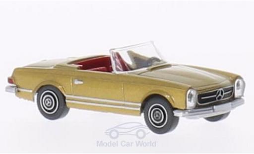 Coche miniatura Mercedes 250 1/87 Wiking SL Cabriolet gold Mercedes 250 1/87 Wiking SL Cabriolet gold coche miniatura