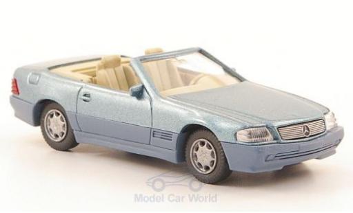 Mercedes 500 1/87 Wiking SL (R129) metalico azul/matt-gris coche miniatura
