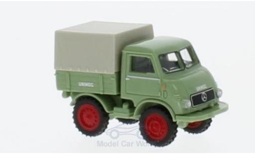 Coche miniatura Mercedes Unimog 1/87 Wiking U 401 verde Mercedes Unimog 1/87 Wiking U 401 verde coche miniatura