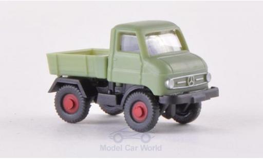 Coche miniatura Mercedes Unimog 1/160 Wiking U 411 verde Mercedes Unimog 1/160 Wiking U 411 verde coche miniatura