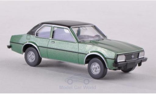 Opel Ascona C 1/87 Wiking B metalico verde/matt-negro coche miniatura