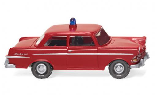 Opel Rekord 1/87 Wiking Feuerwehr 1960 coche miniatura