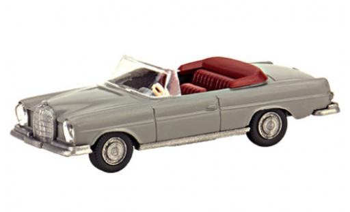 Mercedes 280 1/87 Wiking PMS SE Cabriolet (W111) gris s�rie 800 coche miniatura