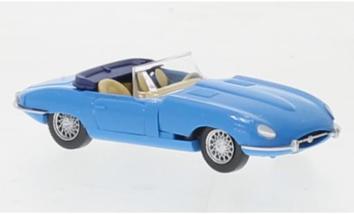 Coche miniatura Jaguar E-Type 1/87 Wiking PMS Roadster azul 1961 Jaguar E-Type 1/87 Wiking PMS Roadster azul 1961 coche miniatura