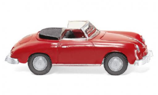 Coche miniatura Porsche 356 1/87 Wiking Cabriolet rojo 1959 Porsche 356 1/87 Wiking Cabriolet rojo 1959 coche miniatura