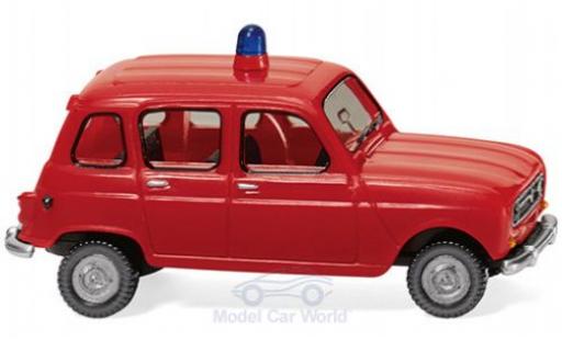 Renault 4 1/87 Wiking Feuerwehr coche miniatura